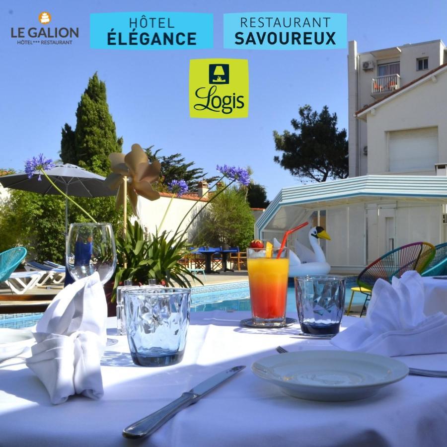 Le Galion Hotel Et Restaurant Canet Plage - Logis Dış mekan fotoğraf